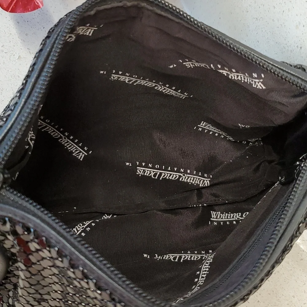 WHITING AND DAVIS chainmail crossbody bag